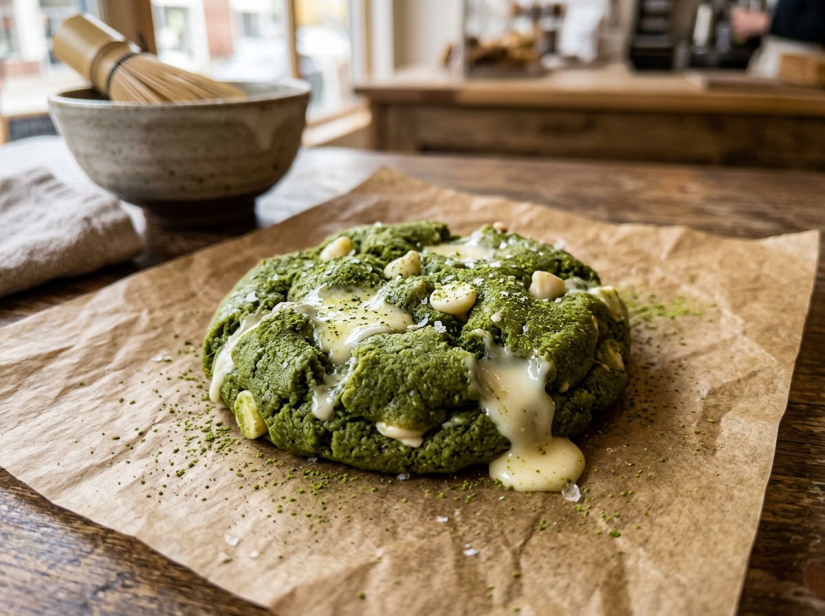 Matcha White Choco Cookies